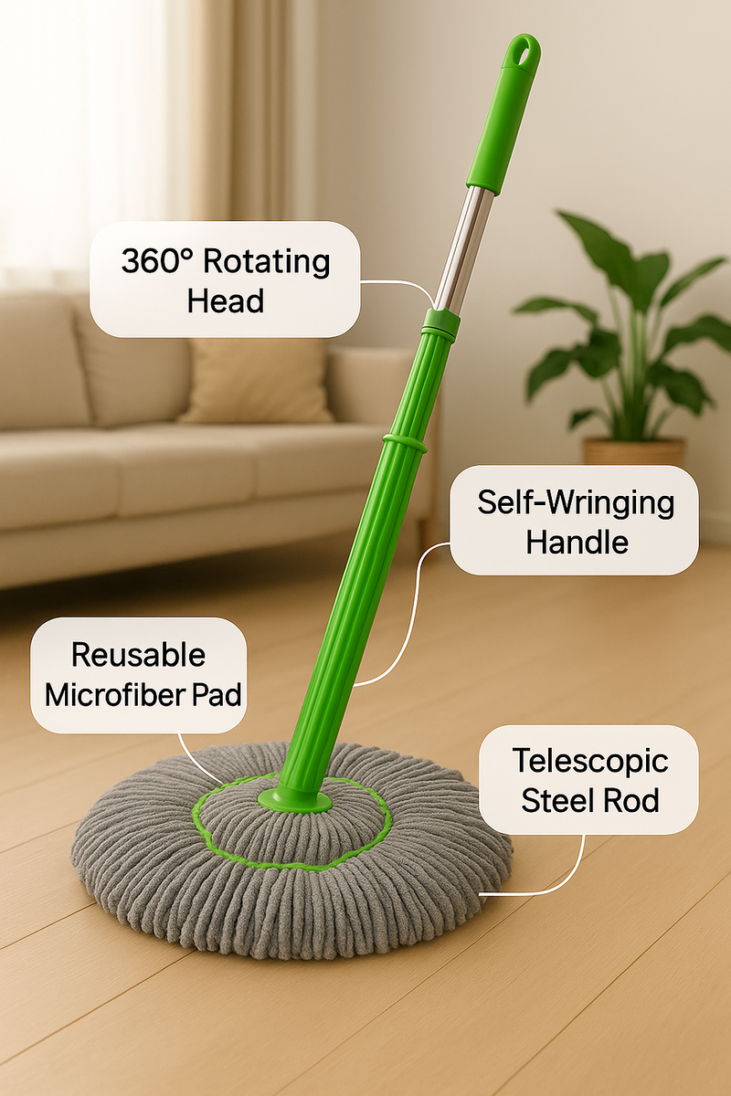 Spin Squeeze™ The Smarter Way to Mop Your Floors