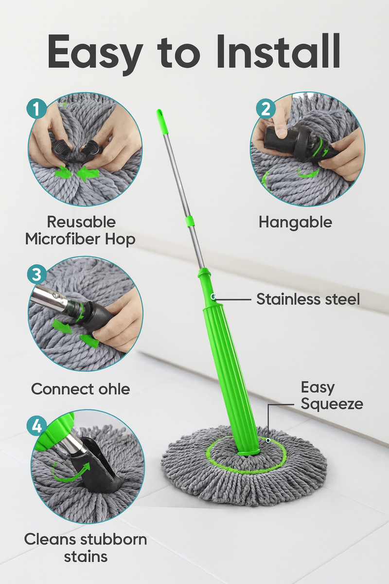 Spin Squeeze™ The Smarter Way to Mop Your Floors